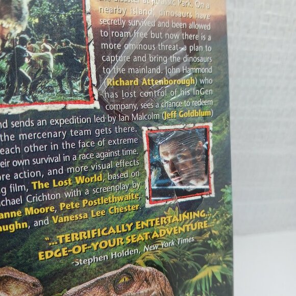Jurassic Park: The Lost World with 3D Motion cover. VHS 1997 SEALED. UNOPENED - Picture 5 of 7